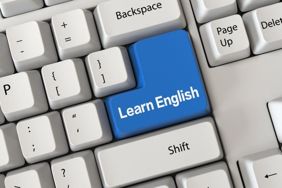Keyboard mit learn English Taste - natürlich beim Privatunterricht oder Einzelunterricht